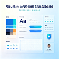张家口建站-网站UI设计：如何用视觉语言传递品牌信任感